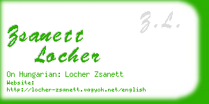zsanett locher business card